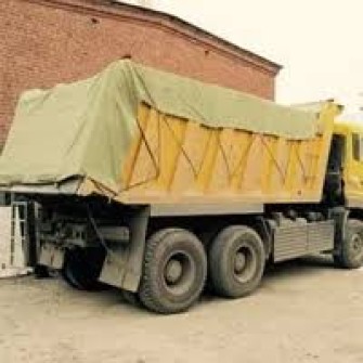 Автополог 2,7х6,8м из брезента 480 г/кв.М огнеупорный с отвеpстиями под трубу