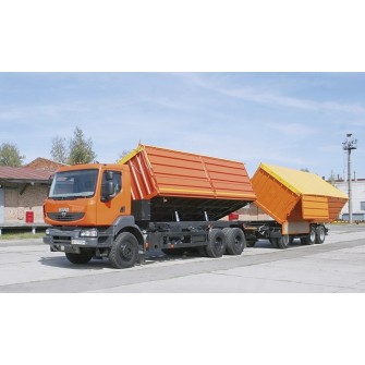 Тент полог на автопоезд зерновоз КрАЗ 6230С4 330